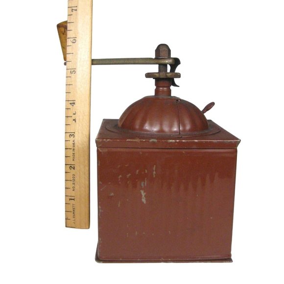PB Vintage Coffee Grinder Metal Made in Italy Manual Hand Crank Brown - Picture 5 of 12